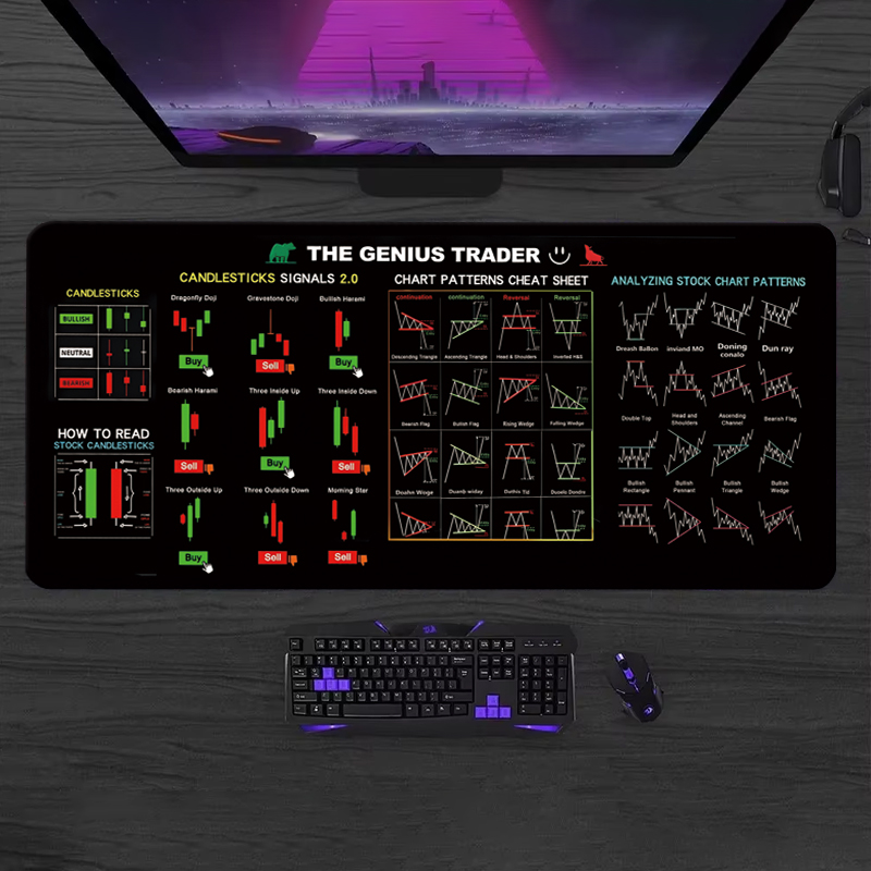 EXCO Stock Market Trader Leath - огляд і ціна Leather Desk Pad