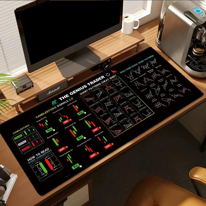 EXCO Stock Market Trader Leath - огляд і ціна Leather Desk Pad