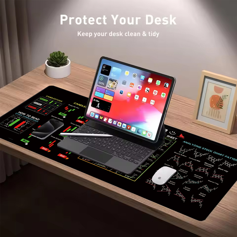 EXCO Stock Market Trader Leath - огляд і ціна Leather Desk Pad