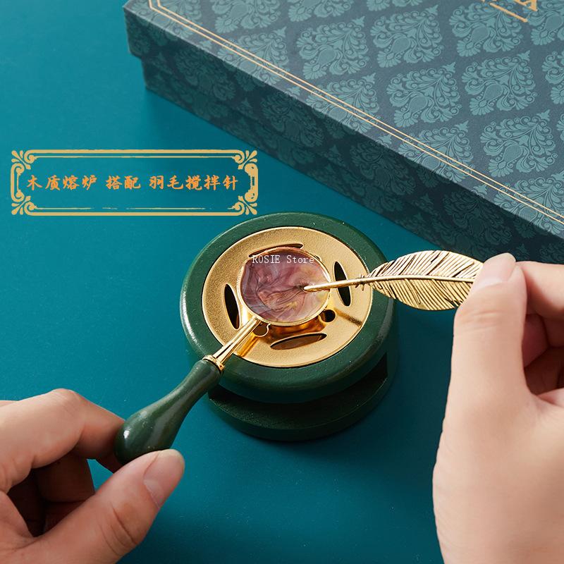 Wax Seal Stamp Set Lacquered S - огляд і ціна Wax Seal Stamp Set