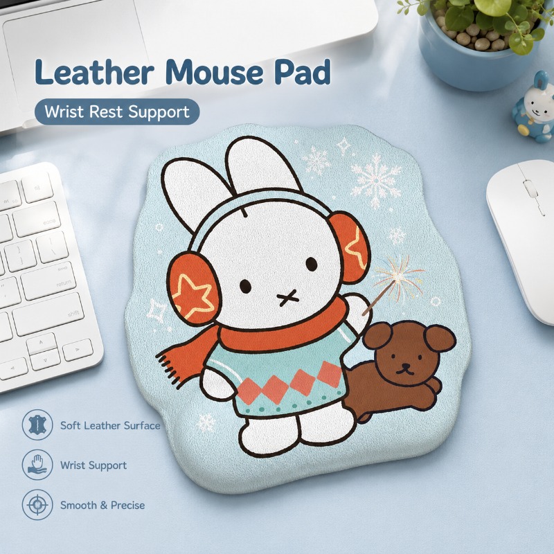 Anime Miffy Leather Mouse Pad  - огляд і ціна Leather Desk Pad