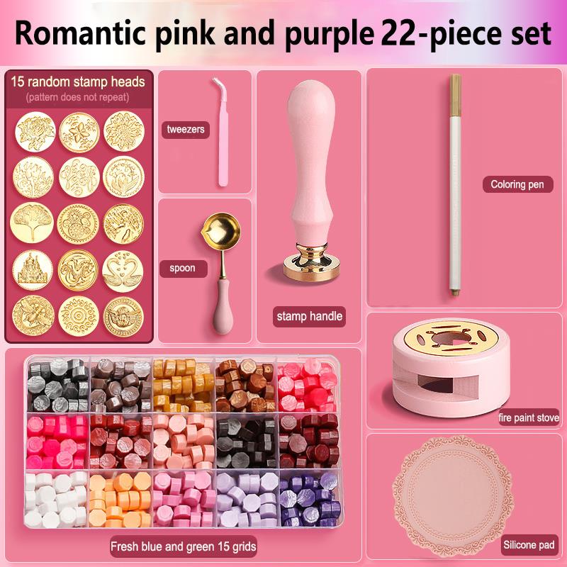 Wax Seal Stamp Set Lacquered S - огляд і ціна Wax Seal Stamp Set
