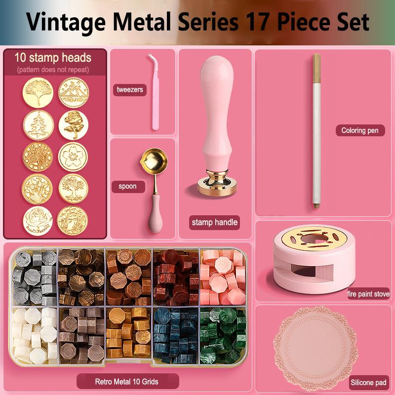 Wax Seal Stamp Set Lacquered S - огляд і ціна Wax Seal Stamp Set