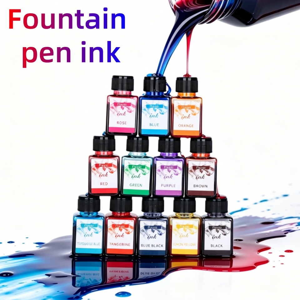 12-Colors Fountain Pen Ink, 25 - огляд і ціна Fountain Pen Bottled Ink
