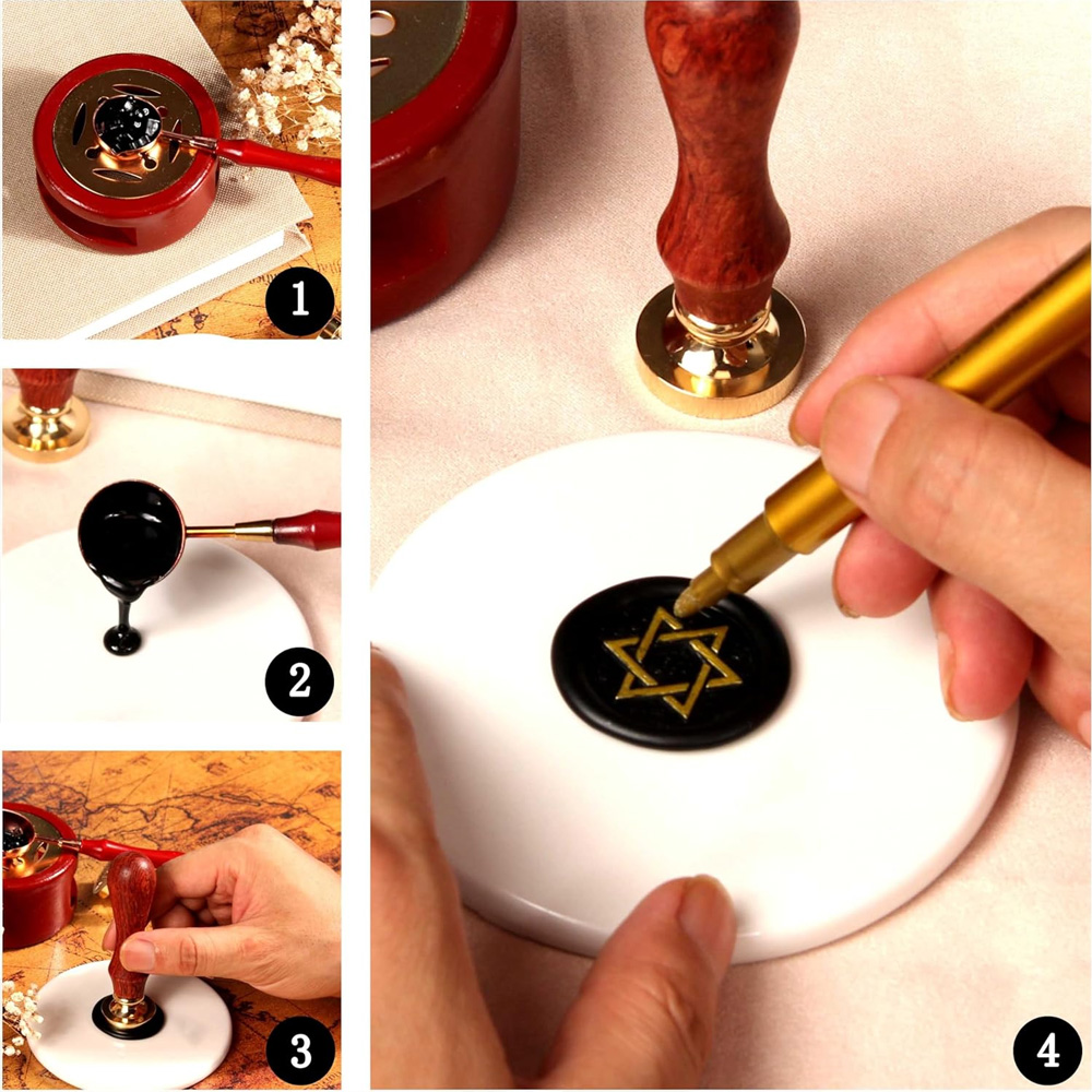 Personalized Wax Sealing Stamp - огляд і ціна Wax Seal Stamp Set