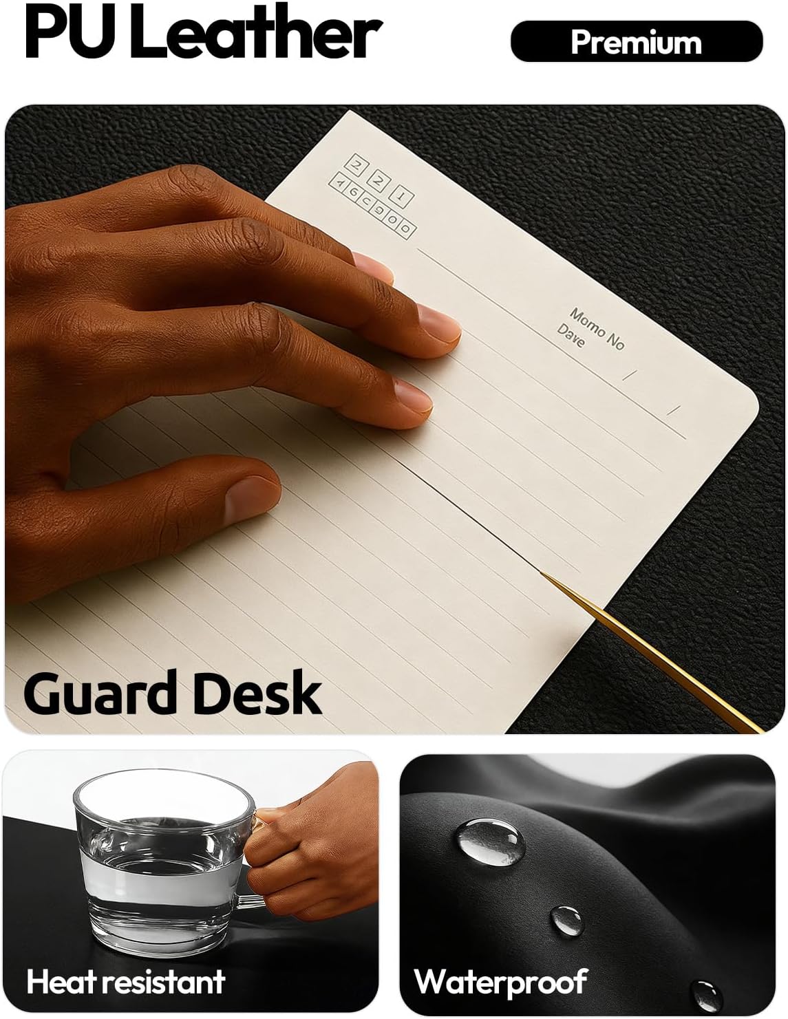 Large Leather Desk Pad Protect - огляд і ціна Leather Desk Pad