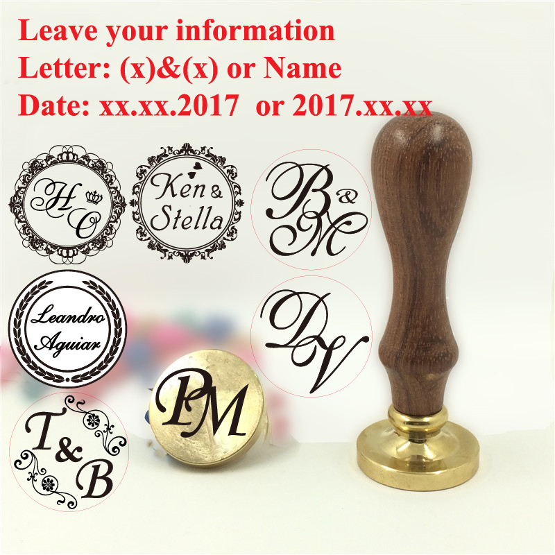 Custom Brass Wax Seal Stamp wi - огляд і ціна Wax Seal Stamp Set